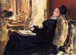 Young Woman with Book 1875