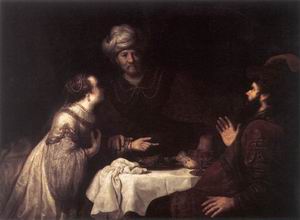 Esther and Haman before Ahasuerus 1638-40