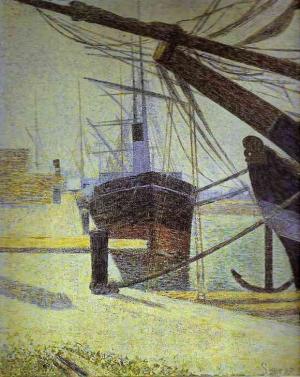 Georges Seurat. Quayside, Honfleur. 1886