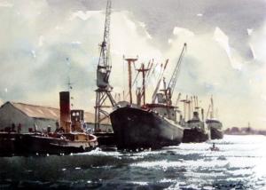 Loading ships -Freemantle