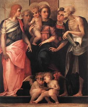 Madonna Enthroned with Four Saints 1518