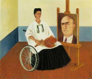 Self-portrait with the Portrait of Dr. Farill 1951