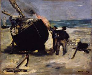 Tarring the Boat 1871