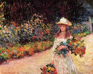 Young Girl in the Garden at Giverny 1888