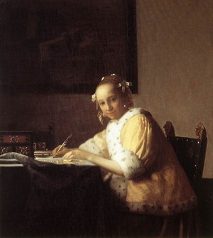 A Lady Writing a Letter 1665-66