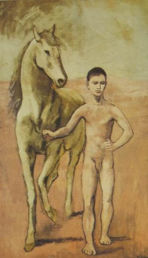 Boy Leading a Horse