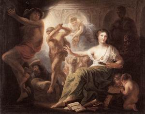 Hercules Protects Painting from Ignorance and Envy 1763