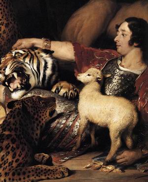 Isaac van Amburgh and his Animals (detail) 1839