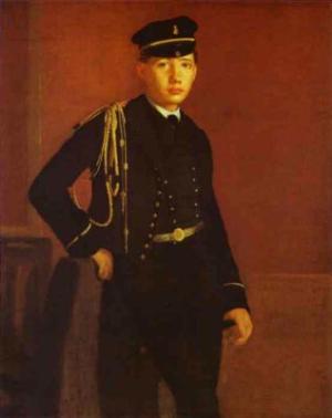 Portrait of Achille de Gas in the Uniform of a Cadet. 1856-1857