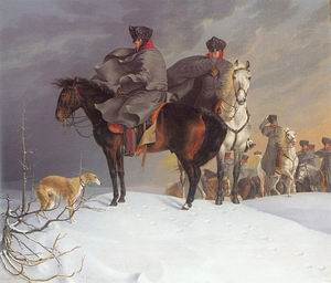 Prussian Cavalry Outpost in the Snow, 1821