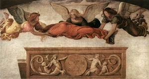 St Catherine Carried to her Tomb by Angels 1520-23