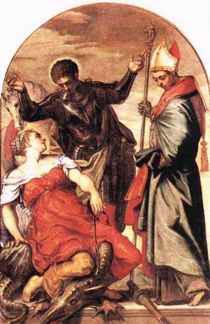 St Louis, St George and the Princess c. 1553