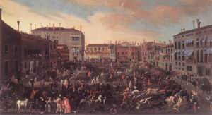 The Bull Hunt in Campo San Polo 1646