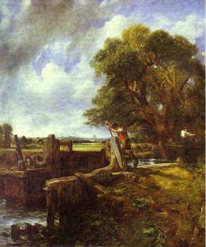 The Lock (A Boat Passing a Lock). 1824