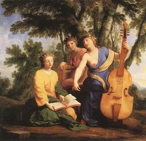 The Muses, Melpomene, Erato and Polymnia 1652-55