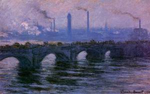 Waterloo Bridge Overcast Weather 1900