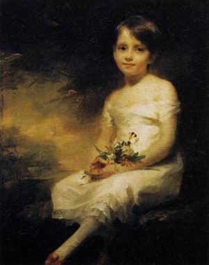 Young Girl Holding Flowers 1798-1800