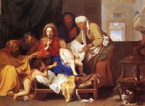 Holy Family with the Adoration of the Child 1655