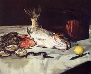 Still Life with Fish 1864