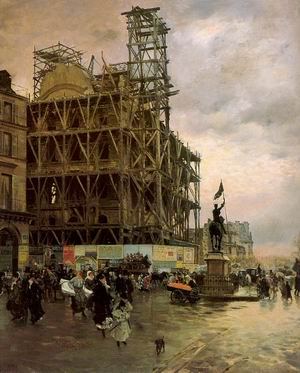 The Place des Pyramides 1875