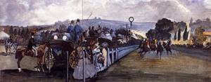 The Races at Longchamp 1864