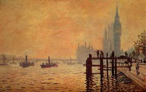 The Thames below Westminster 1871