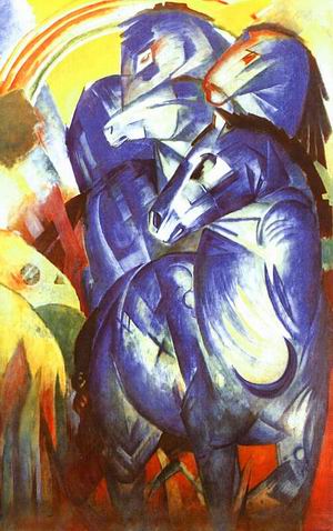 The Tower of Blue Horses (Der Turm der blauen Pferde) 1913