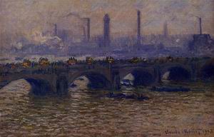 Waterloo Bridge Grey Weather 1899-1901