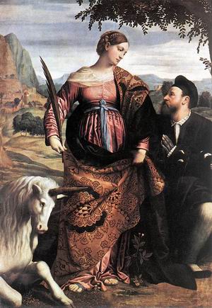 St Justina with the Unicorn c. 1530