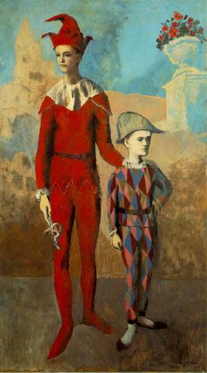 Acrobat and Young Harlequin 1905