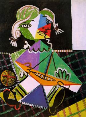 Girl with a Boat (Maya Picasso), 1938