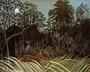 Jungle with Lion 1904-1910