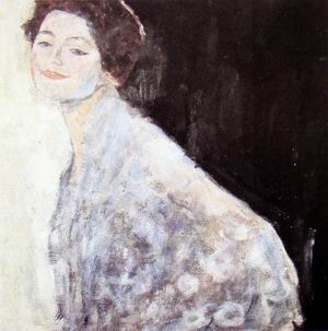 Portret van een dame in het wit (1917-1918)