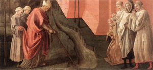 St Fredianus Diverts the River Serchio c. 1438