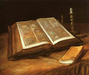 Still Life with Open Bible 1885