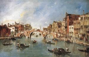 The Three-Arched Bridge at Cannaregio 1765-70