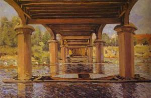 Under the Bridge at Hampton Court. 1874