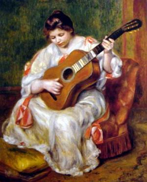 Woman Playing the Guitar,1896-1897