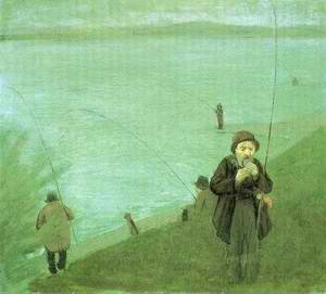 Anglers on the Rhine