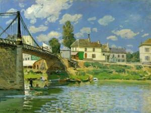 Bridge at Villeneuve-la -Garenne.1872