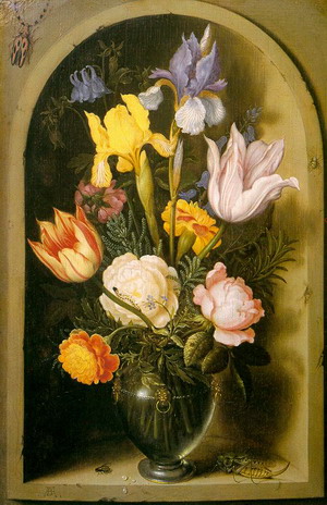 Flowers in a Glass Vase, 1619