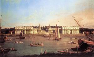 London, Greenwich Hospital from the North Bank of the Thames c. 1753