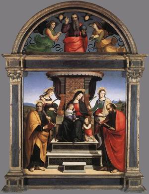 Madonna and Child Enthroned with Saints 1504-05