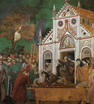 St. Francis Mourned by St. Clare 1300