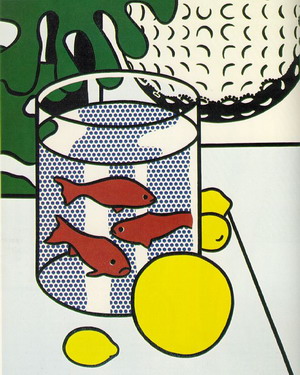 Still Life with Goldfish Bowl and Painting of a Golf Ball 1972
