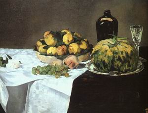 Still Life with Melon and Peaches, 1866