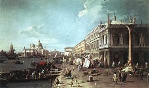 The Molo with the Library and the Entrance to the Grand Canal c. 1740