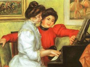 Yvonne &amp; Christine Lerolle Playing the Piano, 1897