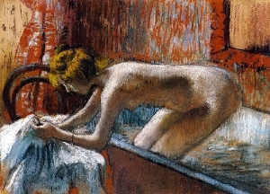 Woman Leaving Her Bath 1886-88