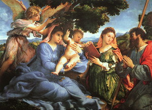 Madonna and Child with Saints Catherine and James, 1527-33